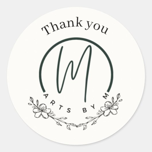 フローラのステッカー ラウンドシール (正面)