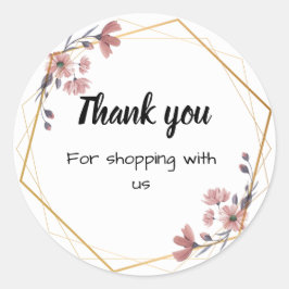 フローラのステッカー ラウンドシール