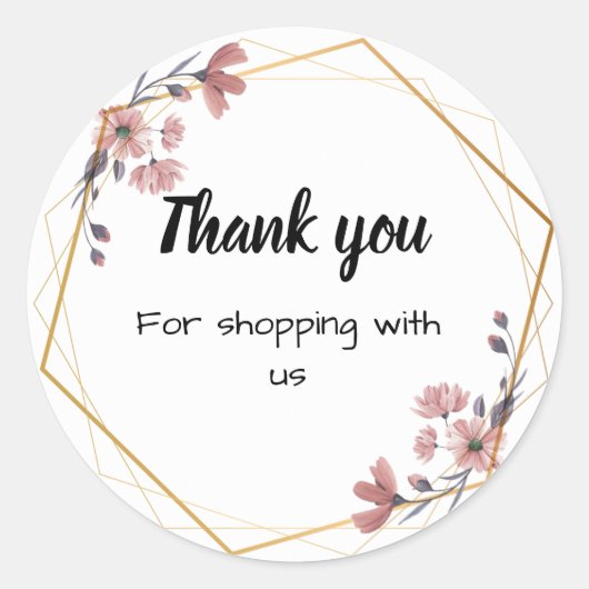 フローラのステッカー ラウンドシール (正面)