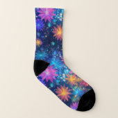 フローラのソックス：すべてのステップのためのスタイリングされた花びら ソックス (右外側)