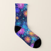 フローラのソックス：すべてのステップのためのスタイリングされた花びら ソックス (左内側)