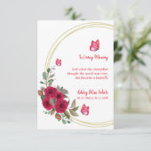 フローラのチョウ親愛の葬儀 招待状 (スタンド正面)