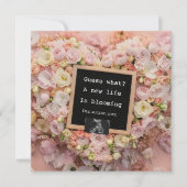 フローラのデジタル妊娠の発表 招待状 (正面)