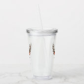 フローラのトナカイパーソナライズされたア名 アクリルタンブラー (左)