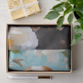 フローラのバセットハウンドティール（緑がかった色）スーツのデコップページ 薄葉紙 (ギフト)