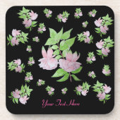 フローラのピンクの花のかわいらし束の写真 コースター (正面)