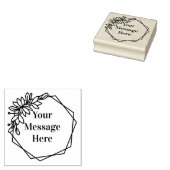 フローラのフレーム ラバースタンプ (押印)