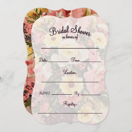 フローラのブライダルシャワー招待