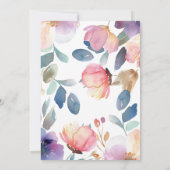 フローラのブライダルシャワー招待 招待状 (裏面)