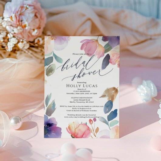 フローラのブライダルシャワー招待 招待状