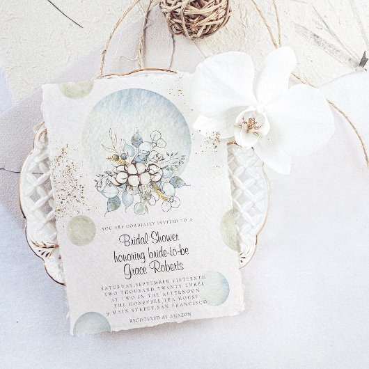 フローラのブライダルシャワー招待 招待状