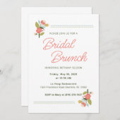 フローラのブライダルシャワー招待 招待状 (正面/裏面)