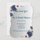 フローラのブライダルモダンシャワー招待状、boho。 招待状 (正面)