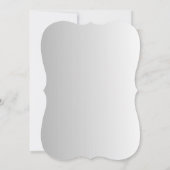 フローラのブライダルモダンシャワー招待状、boho。 招待状 (裏面)