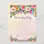 フローラのベビーアドバイスカード アドバイスカード (正面/裏面)