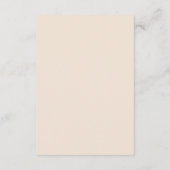 フローラのベビー願い。水彩バラアドバイス エンクロージャーカード (裏面)