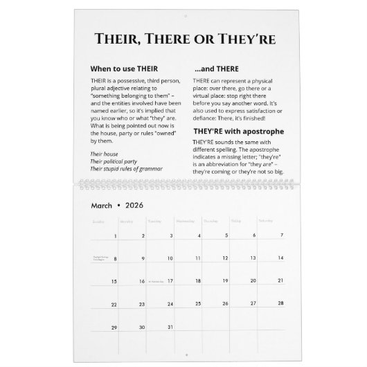 フローラのボスとライターのスペル規則 カレンダー (3月 2026)