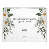 フローラのボスとライターのスペル規則 カレンダー (カバー)