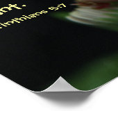 フローラのポスターと聖書の聖句Corinthians 5:7 ポスター (角)