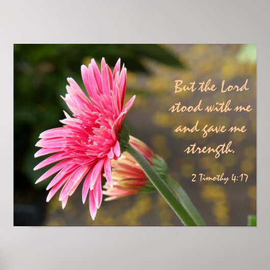 フローラのポスター、聖書の神の力についての詩 ポスター (正面)