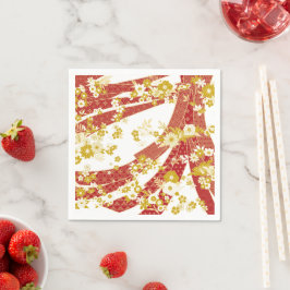 フローラのミックスパターン スタンダードカクテルナプキン