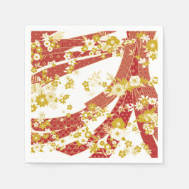 フローラのミックスパターン スタンダードカクテルナプキン