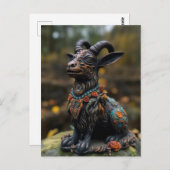 フローラのヤギ像 ポストカード (正面/裏面)