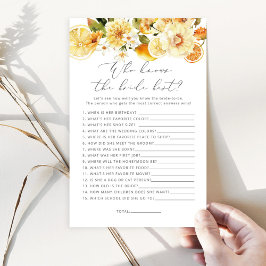 フローラのレモン誰が花嫁のゲームを知っ最高のている