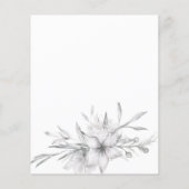 フローラの予算悔やみや弔慰愛情のメモリ。フライヤー チラシ (裏面)