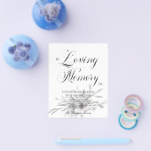 フローラの予算悔やみや弔慰愛情のメモリ。フライヤー チラシ (シングル)