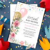フローラの仮想ベビーシャワーの招待 招待状