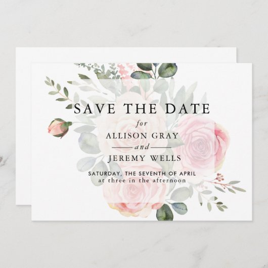 フローラの保存 セーブザデート (正面/裏面)