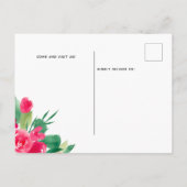 フローラの冬の動く発表 案内ポストカード (裏面)