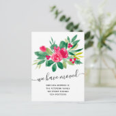 フローラの冬の動く発表 案内ポストカード (スタンド正面)