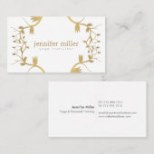 フローラの分岐金ゴールド 名刺 (正面/裏面)