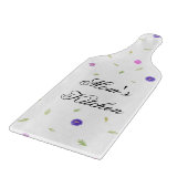 フローラの切り取りパーソナライズされたボード – ママへの贈り物 カッティングボード (角)