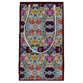 フローラの刺繍模様（美しい花） スモールペーパーバッグ (正面)