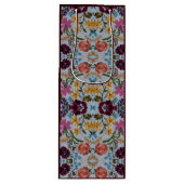 フローラの刺繍模様（美しい花） ワインギフトバッグ (正面)