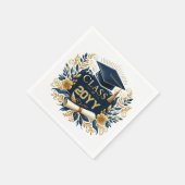 フローラの卒業式のキャップと卒業証書の種類 スタンダードカクテルナプキン (角)