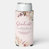 フローラの卒業2024スクリプトパーソナライズされたパーティー スリム缶クーラー (Seltzer裏面)