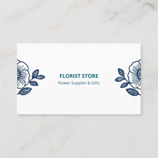 フローラの名刺（快適・小店） 名刺 (裏面)