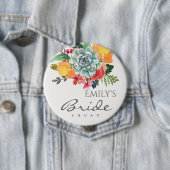 フローラの吸汁性アントラーボヘミアン花嫁チーム 缶バッジ (インサイチュ)