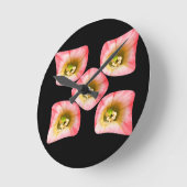 フローラの喜び ラウンド壁時計 (傾斜)