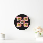 フローラの喜び ラウンド壁時計 (ホーム)