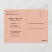 フローラの喜び:Bohoシックなアーチフレームの卒業 ポストカード (裏面)