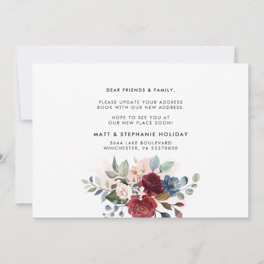 フローラの変更の移動 案内状 (裏面)