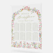 フローラの夏のブライダルシャワーテーブル席 アクリルサイン (傾斜)