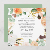 フローラの夏の終わり結婚まで 招待状 (正面/裏面)