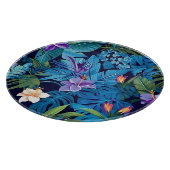 'フローラの夢' – 熱帯フローラデザイン カッティングボード (角)