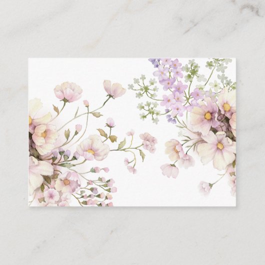 フローラの女の子シャワーの花本 エンクロージャーカード (裏面)